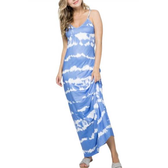 NEW HEY SAMY maxi dress in dark blue - Picture 2 of 3